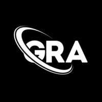 gra-Logo. gr Brief. gra-Brief-Logo-Design. initialen gra logo verbunden mit kreis und monogramm logo in großbuchstaben. gra typografie für technologie-, geschäfts- und immobilienmarke. vektor