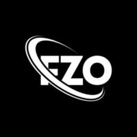 fzo-Logo. fzo Brief. fzo-Buchstaben-Logo-Design. Initialen fzo-Logo verbunden mit Kreis und Monogramm-Logo in Großbuchstaben. fzo-typografie für technologie-, geschäfts- und immobilienmarke. vektor