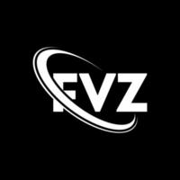 fvz logotyp. fvz brev. fvz bokstavslogotypdesign. initialer fvz logotyp länkad med cirkel och versaler monogram logotyp. fvz typografi för teknik, företag och fastighetsmärke. vektor