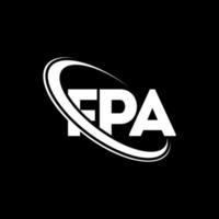 fpa-Logo. fpa-Brief. fpa-Brief-Logo-Design. Initialen fpa-Logo verbunden mit Kreis und Monogramm-Logo in Großbuchstaben. fpa-typografie für technologie-, geschäfts- und immobilienmarke. vektor