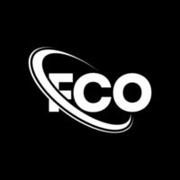 fco logotyp. fco brev. fco brev logotyp design. initialer fco logotyp länkad med cirkel och versaler monogram logotyp. fco typografi för teknik, företag och fastighetsmärke. vektor