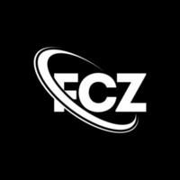 FCZ-Logo. FCZ-Brief. FCZ-Brief-Logo-Design. fcz-Logo mit Initialen, verbunden mit Kreis und Monogramm-Logo in Großbuchstaben. fcz typografie für technologie-, geschäfts- und immobilienmarke. vektor