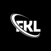 fkl logotyp. fkl brev. fkl brev logotyp design. initialer fkl logotyp länkad med cirkel och versaler monogram logotyp. fkl typografi för teknik, företag och fastighetsmärke. vektor