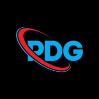 pdg-Logo. Pdg-Brief. Pdg-Brief-Logo-Design. Initialen-pdg-Logo, verbunden mit Kreis und Monogramm-Logo in Großbuchstaben. pdg-typografie für technologie-, geschäfts- und immobilienmarke. vektor