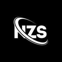 nzs-Logo. nzs brief. nzs-Buchstaben-Logo-Design. Initialen nzs-Logo verbunden mit Kreis und Monogramm-Logo in Großbuchstaben. nzs-typografie für technologie-, geschäfts- und immobilienmarke. vektor