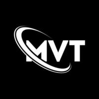 mvt-Logo. mvt-Brief. mvt-Brief-Logo-Design. Initialen mvt-Logo, verbunden mit Kreis und Monogramm-Logo in Großbuchstaben. mvt-Typografie für Technologie-, Geschäfts- und Immobilienmarke. vektor