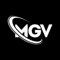 mgv-Logo. mgv brief. MGV-Brief-Logo-Design. Initialen mgv-Logo verbunden mit Kreis und Monogramm-Logo in Großbuchstaben. mgv Typografie für Technologie-, Geschäfts- und Immobilienmarke. vektor