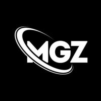 mgz-Logo. mgz-Brief. mgz-Brief-Logo-Design. Initialen mgz-Logo verbunden mit Kreis und Monogramm-Logo in Großbuchstaben. mgz-Typografie für Technologie-, Geschäfts- und Immobilienmarken. vektor