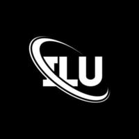 ilu-Logo. ilu-Brief. ilu-Brief-Logo-Design. Initialen ilu-Logo verbunden mit Kreis und Monogramm-Logo in Großbuchstaben. ilu-Typografie für Technologie-, Geschäfts- und Immobilienmarken. vektor