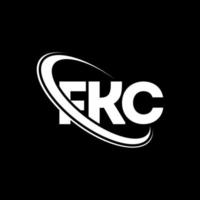 fkc logotyp. fkc brev. fkc bokstavslogotypdesign. initialer fkc logotyp länkad med cirkel och versaler monogram logotyp. fkc typografi för teknik, företag och fastighetsmärke. vektor