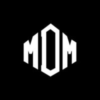 mdm-Brief-Logo-Design mit Polygonform. mdm-Polygon- und Würfelform-Logo-Design. mdm Sechseck-Vektor-Logo-Vorlage in weißen und schwarzen Farben. mdm-monogramm, geschäfts- und immobilienlogo. vektor