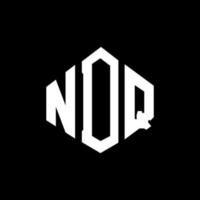 ndq-Buchstaben-Logo-Design mit Polygonform. ndq Polygon- und Würfelform-Logo-Design. ndq Sechseck-Vektor-Logo-Vorlage in weißen und schwarzen Farben. ndq-monogramm, geschäfts- und immobilienlogo. vektor