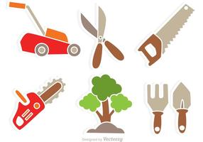Garten Werkzeug Vektor Icons