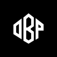 obp-Buchstaben-Logo-Design mit Polygonform. obp-polygon- und würfelform-logo-design. obp Sechseck-Vektor-Logo-Vorlage in weißen und schwarzen Farben. obp-monogramm, geschäfts- und immobilienlogo. vektor