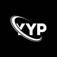 yyp logotyp. yyp bokstav. yyp bokstavslogotyp design. initialer yyp logotyp länkad med cirkel och versaler monogram logotyp. yyp typografi för teknik, företag och fastighetsmärke. vektor