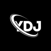 ydj logotyp. ydj bokstav. ydj bokstavslogotypdesign. initialer ydj logotyp länkad med cirkel och versaler monogram logotyp. ydj typografi för teknik, företag och fastighetsmärke. vektor