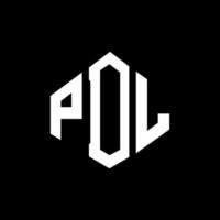 pdl bokstavslogotypdesign med polygonform. pdl polygon och kubform logotypdesign. pdl hexagon vektor logotyp mall vita och svarta färger. pdl-monogram, affärs- och fastighetslogotyp.