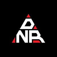 dnr-Dreieck-Buchstaben-Logo-Design mit Dreiecksform. DNR-Dreieck-Logo-Design-Monogramm. DNR-Dreieck-Vektor-Logo-Vorlage mit roter Farbe. dnr dreieckiges logo einfaches, elegantes und luxuriöses logo. vektor