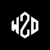 wzo-Buchstaben-Logo-Design mit Polygonform. Wzo-Polygon- und Würfelform-Logo-Design. wzo Sechseck-Vektor-Logo-Vorlage in weißen und schwarzen Farben. wzo-monogramm, geschäfts- und immobilienlogo. vektor