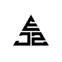 ejz-Dreieck-Buchstaben-Logo-Design mit Dreiecksform. ejz-Dreieck-Logo-Design-Monogramm. ejz-Dreieck-Vektor-Logo-Vorlage mit roter Farbe. ejz dreieckiges Logo einfaches, elegantes und luxuriöses Logo. vektor