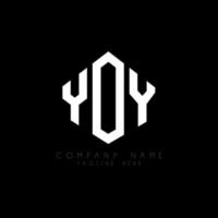 yoy bokstavslogotypdesign med polygonform. yoy polygon och kub form logotyp design. yoy hexagon vektor logotyp mall vita och svarta färger. yoy monogram, affärs- och fastighetslogotyp.