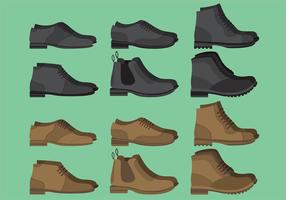 Mann Schuhe Vektoren