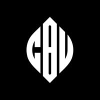 cbu-Kreisbuchstaben-Logo-Design mit Kreis- und Ellipsenform. cbu-ellipsenbuchstaben mit typografischem stil. Die drei Initialen bilden ein Kreislogo. cbu-Kreis-Emblem abstrakter Monogramm-Buchstaben-Markenvektor. vektor