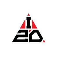 Izo-Dreieck-Buchstaben-Logo-Design mit Dreiecksform. Izo-Dreieck-Logo-Design-Monogramm. Izo-Dreieck-Vektor-Logo-Vorlage mit roter Farbe. izo dreieckiges Logo einfaches, elegantes und luxuriöses Logo. vektor