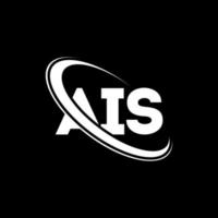 ais-Logo. ais-Brief. ais-Brief-Logo-Design. Initialen ais-Logo verbunden mit Kreis und Monogramm-Logo in Großbuchstaben. ais typografie für technologie-, geschäfts- und immobilienmarke. vektor