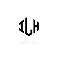 ilh-Buchstaben-Logo-Design mit Polygonform. ilh Polygon- und Würfelform-Logo-Design. ilh Sechseck-Vektor-Logo-Vorlage in weißen und schwarzen Farben. ilh monogramm, geschäfts- und immobilienlogo. vektor