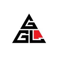 Ggl-Dreieck-Buchstaben-Logo-Design mit Dreiecksform. Ggl-Dreieck-Logo-Design-Monogramm. Ggl-Dreieck-Vektor-Logo-Vorlage mit roter Farbe. ggl dreieckiges Logo einfaches, elegantes und luxuriöses Logo. vektor