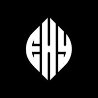 Eyy-Kreis-Buchstaben-Logo-Design mit Kreis- und Ellipsenform. Eyy Ellipsenbuchstaben mit typografischem Stil. Die drei Initialen bilden ein Kreislogo. Eyy Circle Emblem abstrakter Monogramm-Buchstabenmarkierungsvektor. vektor
