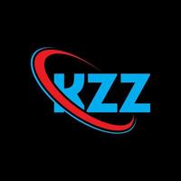 kzz logotyp. kzz brev. kzz bokstavslogotypdesign. initialer kzz logotyp länkad med cirkel och versaler monogram logotyp. kzz typografi för teknik, företag och fastighetsmärke. vektor