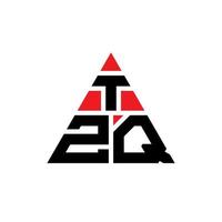 tzq triangel bokstavslogotypdesign med triangelform. tzq triangel logotyp design monogram. tzq triangel vektor logotyp mall med röd färg. tzq triangulär logotyp enkel, elegant och lyxig logotyp.
