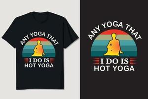 Yoga-T-Shirt-Design vektor