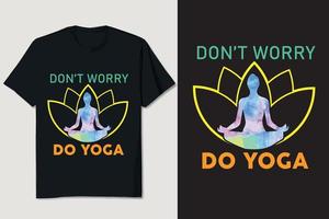 Yoga-T-Shirt-Design vektor