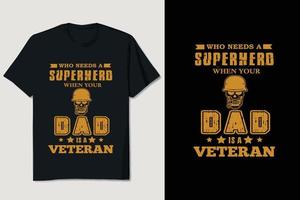 veteran t-shirt design vektor