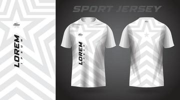 weißes T-Shirt Sport-Jersey-Design vektor