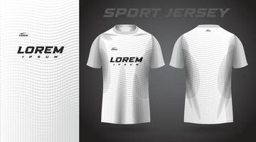 weißes T-Shirt Sport-Jersey-Design vektor