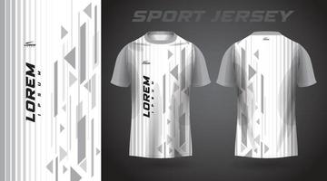 weißes T-Shirt Sport-Jersey-Design vektor