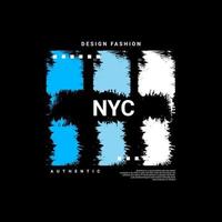 New York City-Schriftdesign, geeignet für den Siebdruck von T-Shirts, Kleidung, Jacken und anderen vektor