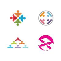 Adoption und Community Care Logo Vorlage Vektor Icon