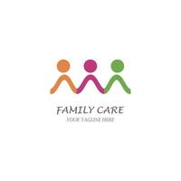 Adoption und Community Care Logo Vorlage Vektor Icon