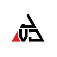 jvj Dreiecksbuchstaben-Logo-Design mit Dreiecksform. JVJ-Dreieck-Logo-Design-Monogramm. JVJ-Dreieck-Vektor-Logo-Vorlage mit roter Farbe. jvj dreieckiges Logo einfaches, elegantes und luxuriöses Logo. vektor