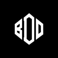 bdo-Brief-Logo-Design mit Polygonform. bdo Polygon- und Würfelform-Logo-Design. bdo Sechseck-Vektor-Logo-Vorlage in weißen und schwarzen Farben. bdo-monogramm, geschäfts- und immobilienlogo. vektor