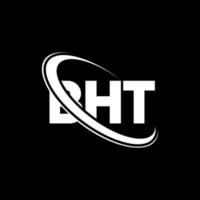 bht logotyp. bht brev. bht brev logotyp design. initialer bht logotyp länkad med cirkel och versaler monogram logotyp. bht typografi för teknik, företag och fastighetsmärke. vektor