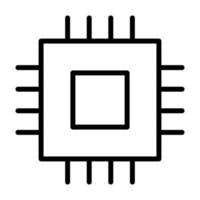 Chip-Prozessor-Symbol vektor