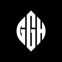 ggx-Kreisbuchstaben-Logo-Design mit Kreis- und Ellipsenform. ggx Ellipsenbuchstaben mit typografischem Stil. Die drei Initialen bilden ein Kreislogo. ggx-Kreis-Emblem abstrakter Monogramm-Buchstaben-Markenvektor. vektor