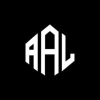 aal-Buchstaben-Logo-Design mit Polygonform. aal Polygon- und Würfelform-Logo-Design. Aal Sechseck-Vektor-Logo-Vorlage in weißen und schwarzen Farben. aal-monogramm, geschäfts- und immobilienlogo. vektor
