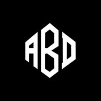 abd bokstavslogotypdesign med polygonform. abd polygon och kub form logotyp design. abd hexagon vektor logotyp mall vita och svarta färger. abd monogram, affärs- och fastighetslogotyp.